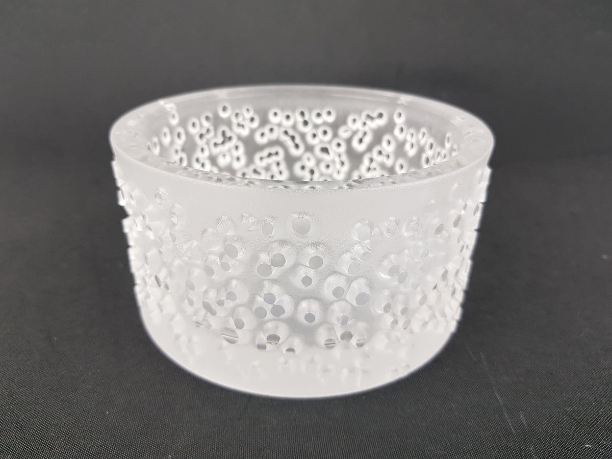 Vintage 1970s PEILL UND PUTZLER Frosted Glass Bowl, West Germany
