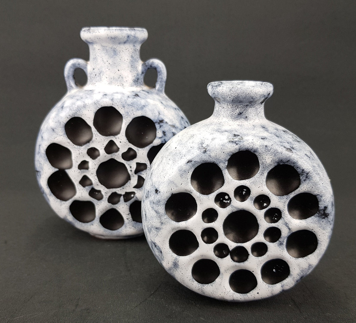 Vintage VEB STREHLA vase, East German Pottery 60-70s