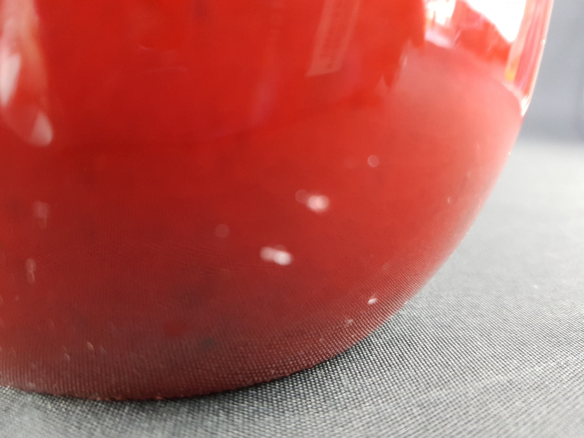 Vintage SCHLOSSBERG KERAMIK Red and Blue Stylish Vase West German Pottery 1960s 1970s