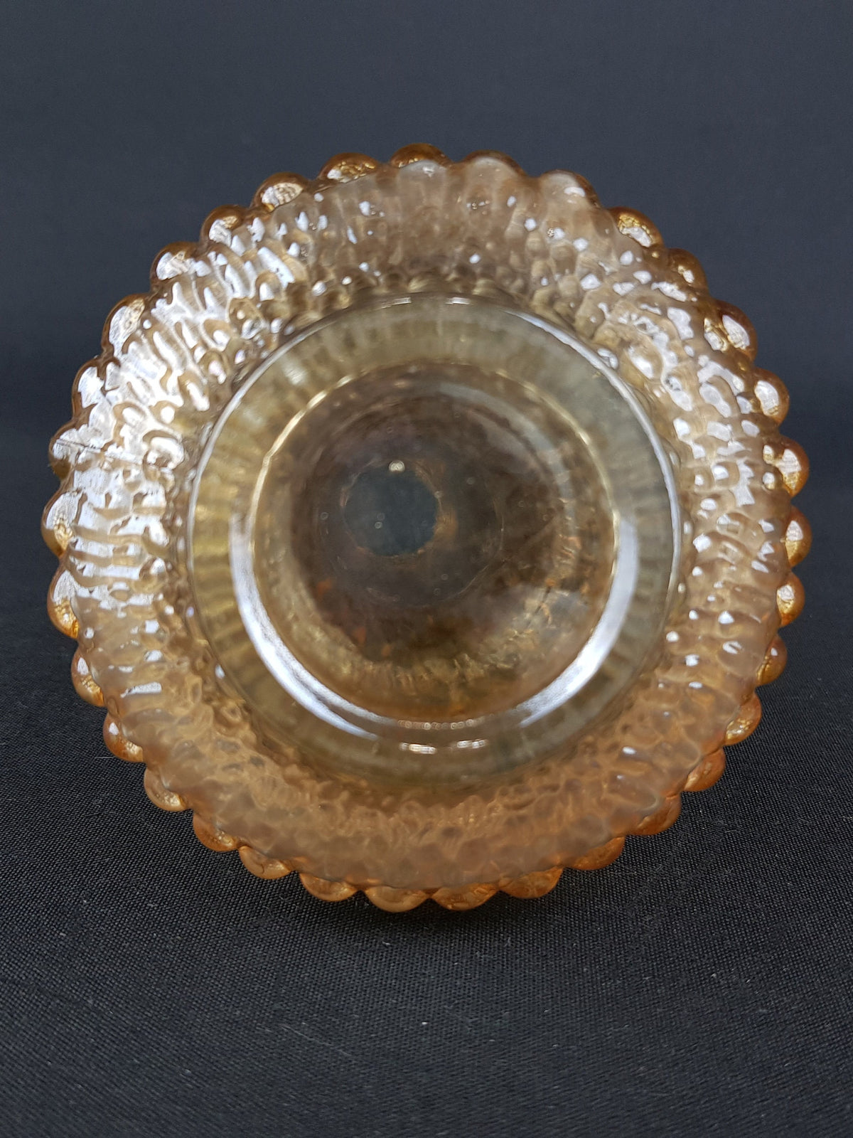 Unique Vintage IITALA Amber Marigold Glass Vase by Timo Sarpaneva 1960s 1970s