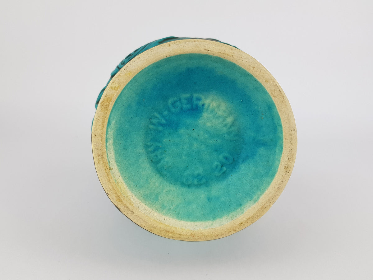 Vintage Blue BAY KERAMIK Fat Lava Vase 62 20 by Bodo Mans West German Pottery 1960-70s