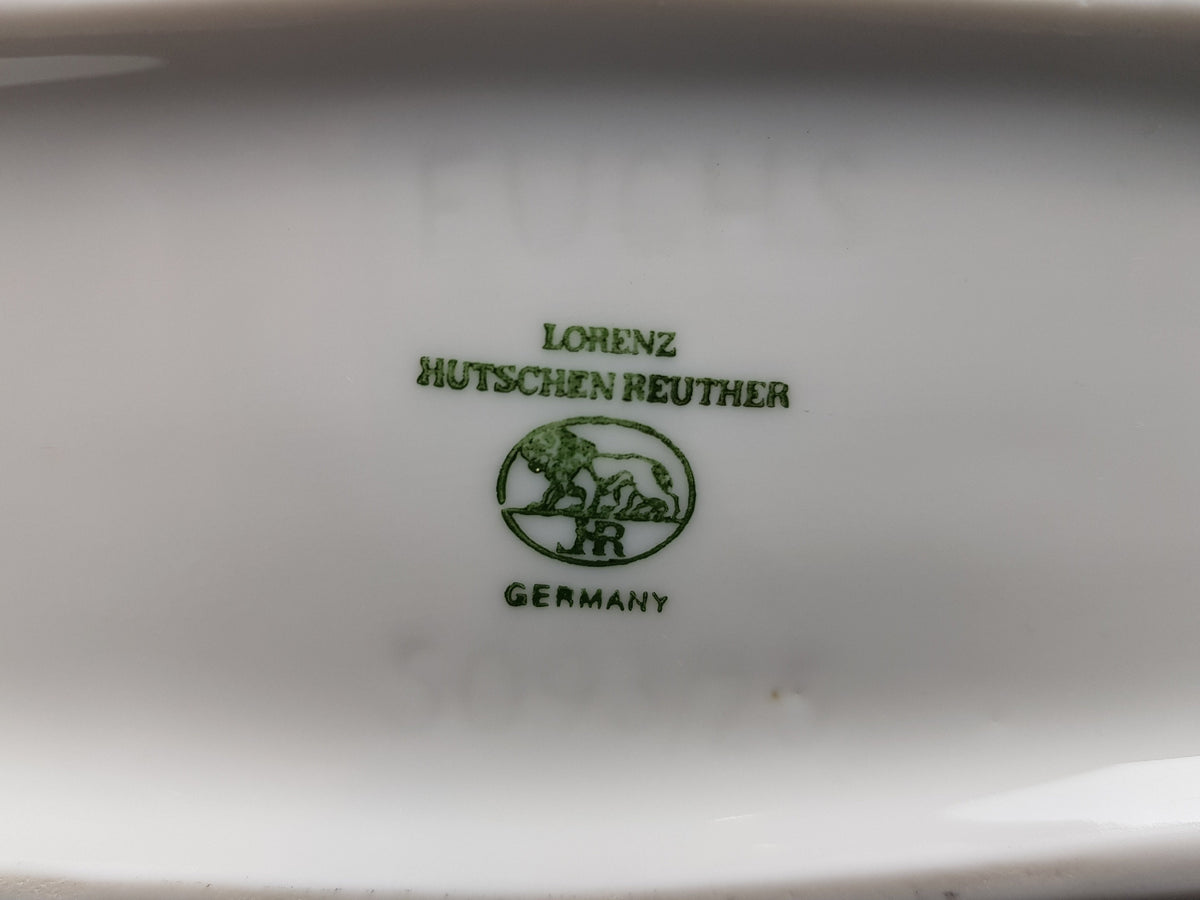 Vintage Rare HUTSCHENREUTHER PORZELLAN Op Art Decor Porcelain Fuchs Vase West German Pottery