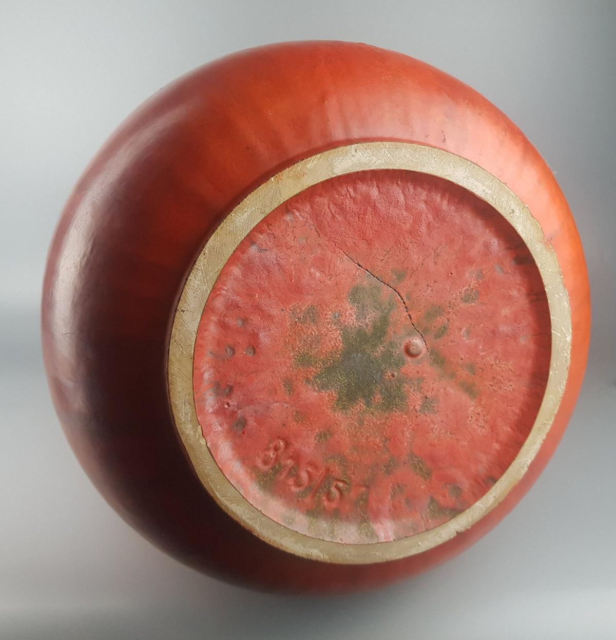 26.5 Inch XXL Vintage RUSCHA Keramik Floor Vase with VULKANO decor 815/5 by Kurt Tschörner West German Pottery 1960s