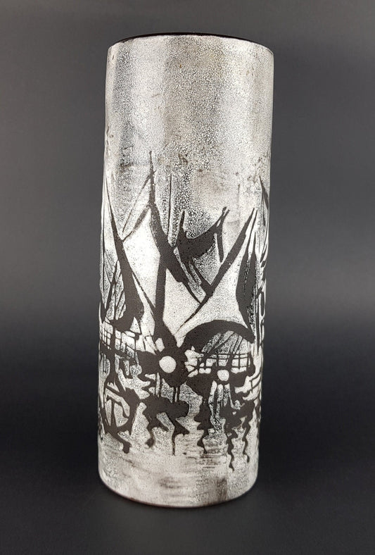 Vintage GUSTAV SPORRI Studio Art Pottery Vase released exclusively for Expo 1964 Lausanne Schaffhausen Switzerland