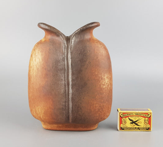 Vintage CARSTENS ATELIER KERAMIK Fish Mouth Vase West German Pottery 1960's