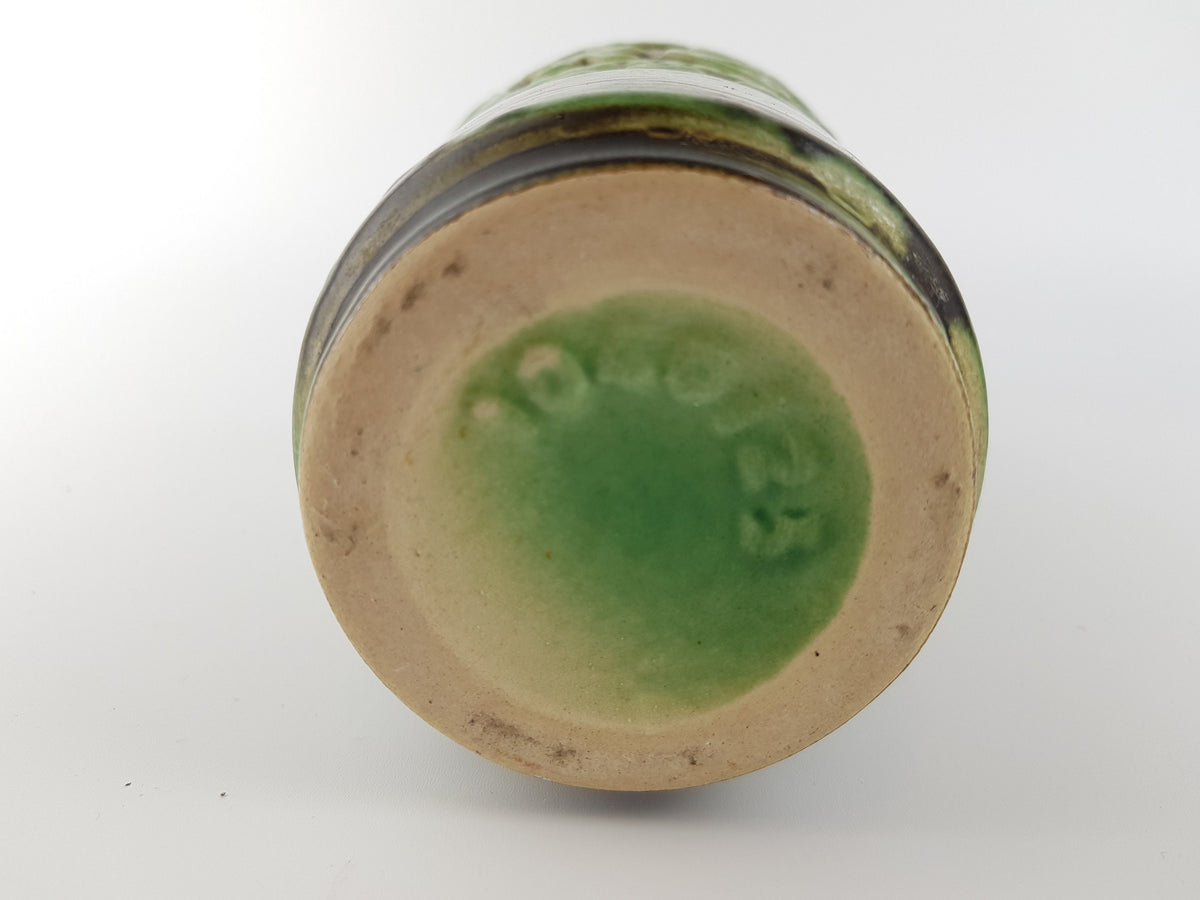 Vintage ILKRA EDEL KERAMIK Green Vase 1040 23 West German Pottery 1960-70s