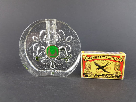 Vintage WALTHER SOHNE Solifleur Transparent Glass Vase West Germany 1960s 1970s