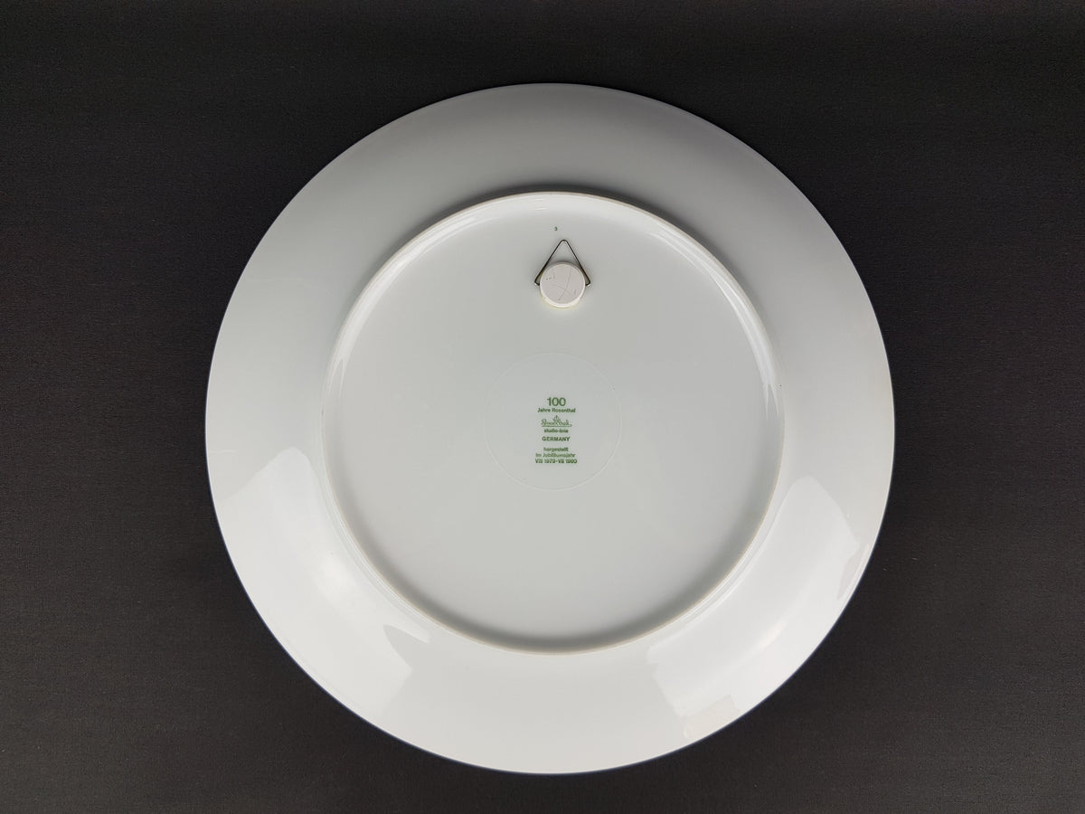 Vintage ROSENTHAL PORZELLAN Studio Linie Porcelain Anual Plate 100 Years Limited Edition 1979-1980 Germany