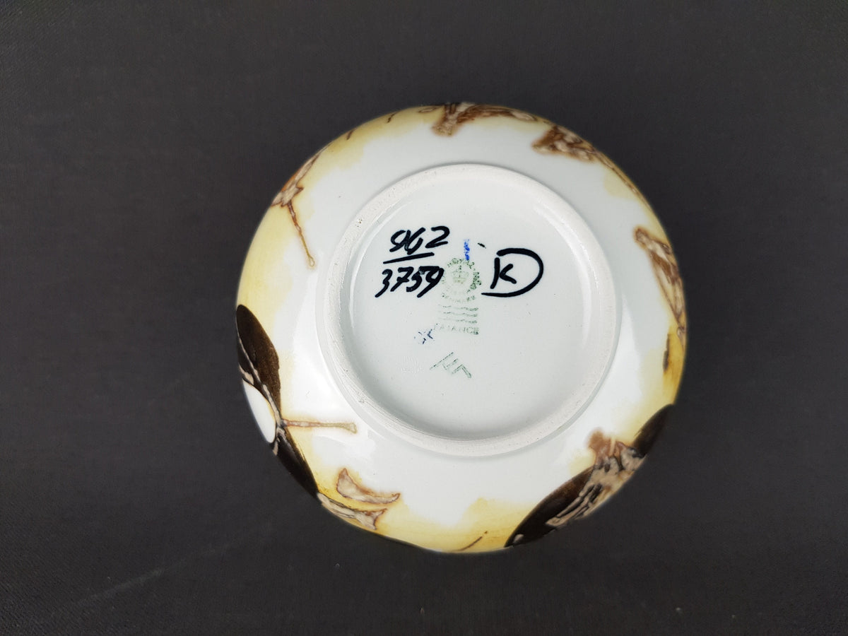 Vintage ROYAL COPENHAGEN Bowl or Planter Siena Serie 962 3759 Signed By Ellen Malmer Denmark 1970s
