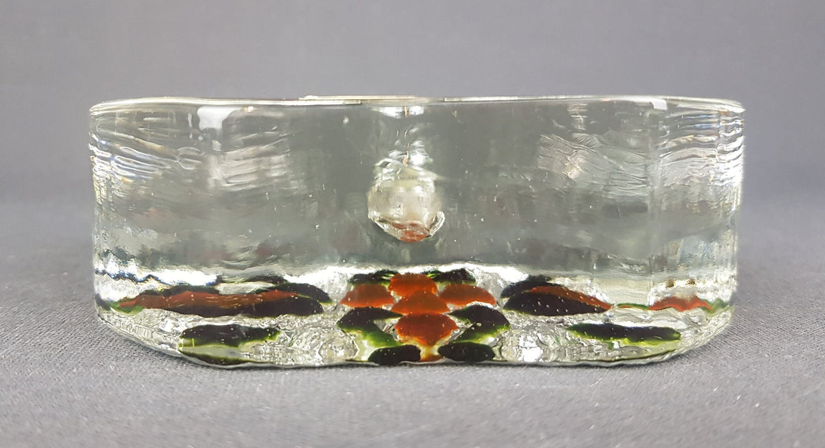 Vintage WALTHER SOHNE Solifleur Transparent Glass Vase West Germany 1960s 1970s