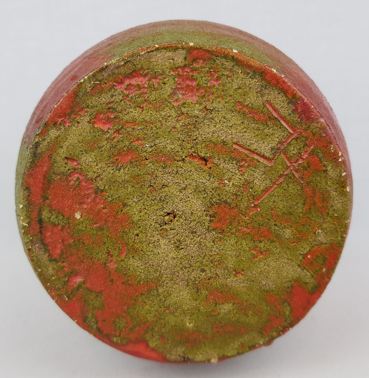 Vintage DUTCH STUDIO POTTERY Mobach Style Red Vase from 1960s 1970s