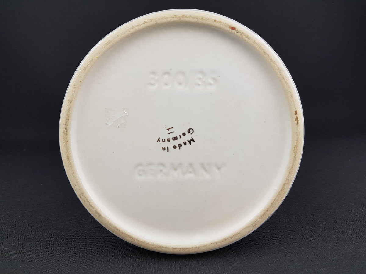 Vintage DÜMLER & BREIDEN Keramik Handled Vase with flower decor 330-35 West German Pottery 1950's