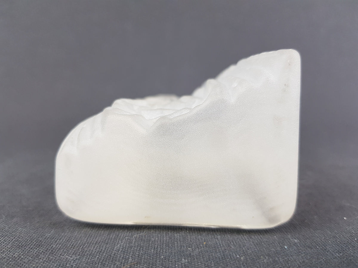Vintage SOLIFLEUR CRYSTAL GLASS Triangular Vase from West Germany 1960s