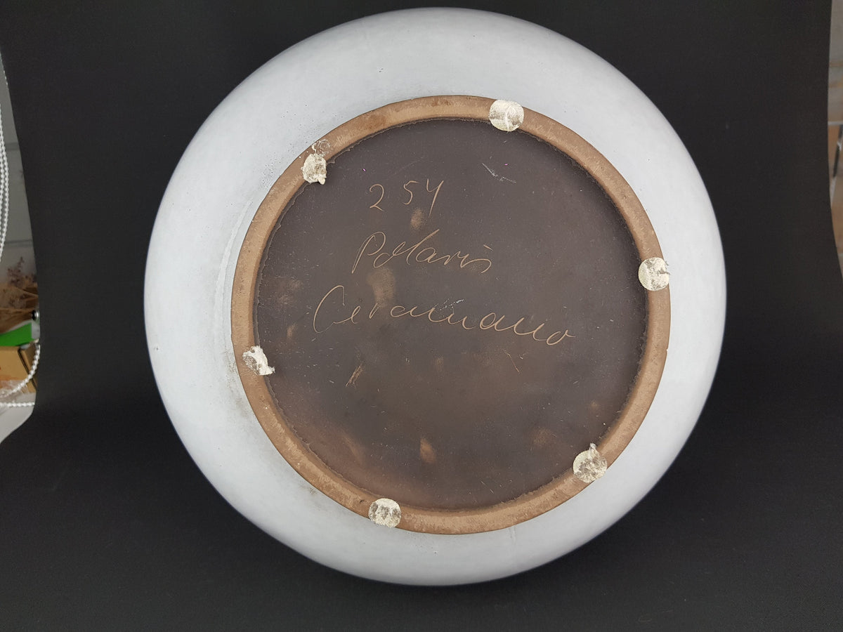 Rare Vintage CERAMANO Vase with POLARIS Decor 254 West German Pottery 1967s