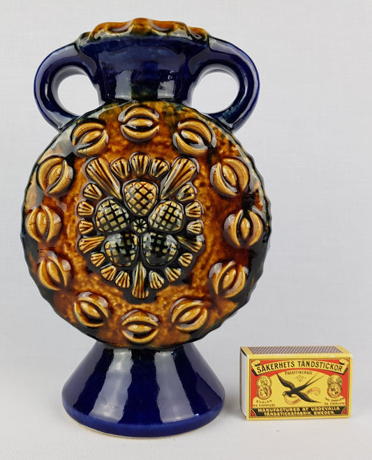 Vintage DÜMLER & BREIDEN Blue and Brown Studio Relief Serie 71 with Star Decor 1970s