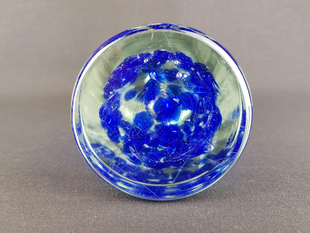 Vintage JAROSLAV SVOBODA Czech Cobalt Blue Art Glass Studio Vase 1980s