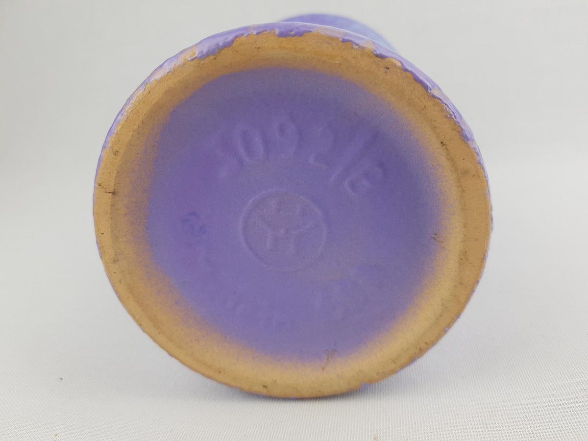 Vintage VEB HALDENSLEBEN Purple Vase with form number 3092/B East German Pottery 1970s