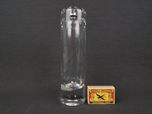 Vintage PEILL UND PUTZLER Crystal Clear Glass Vase 1970s, West Germany