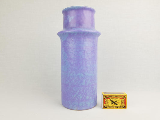 Vintage VEB HALDENSLEBEN Purple Vase with form number 3092/B East German Pottery 1970s