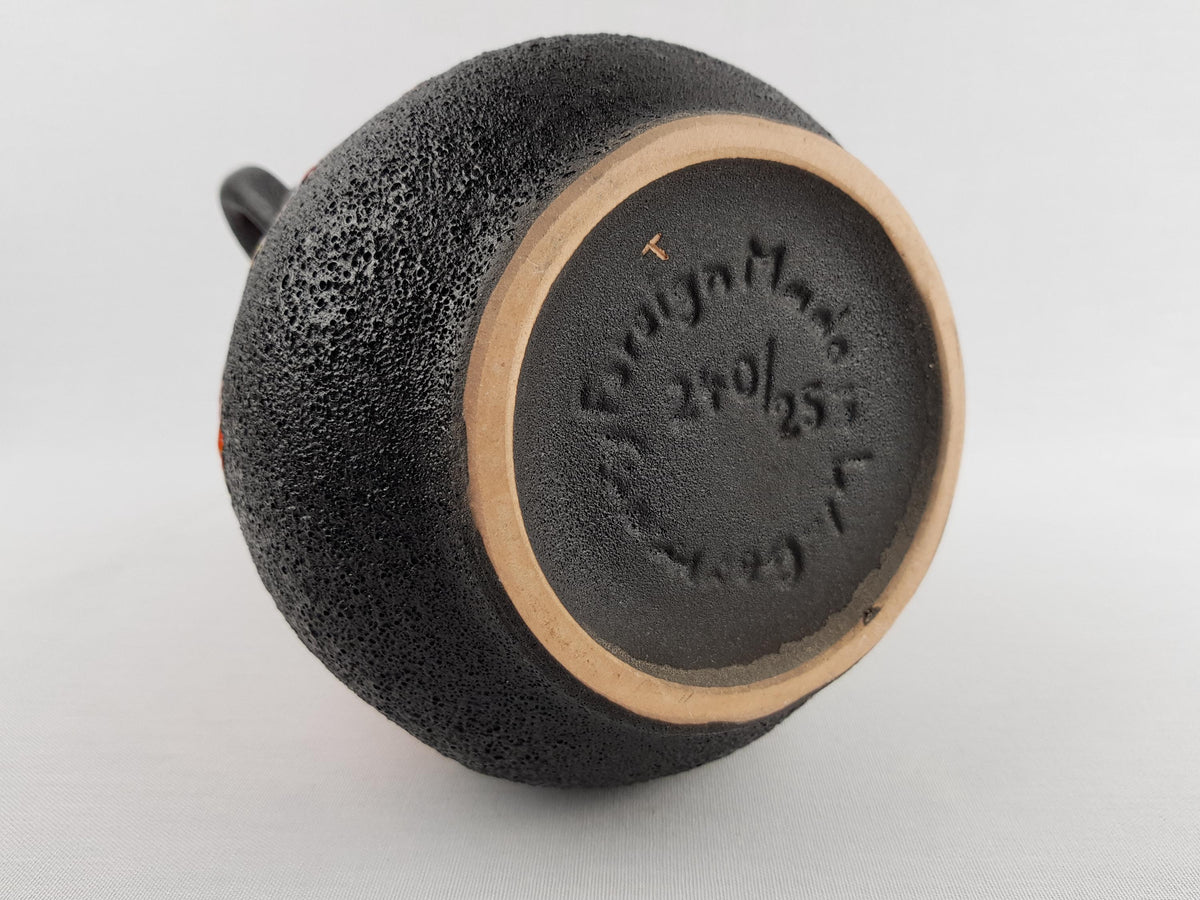 Vintage WALTER GERHARDS Keramik Handled Fat Lava Vase 240 25 West German Pottery 1960s 1970s
