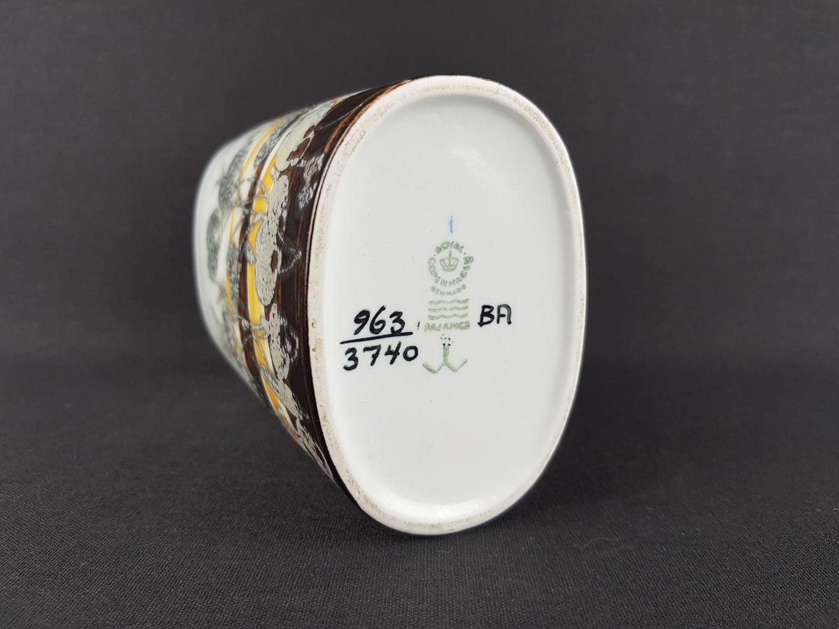 Vintage ROYAL COPENHAGEN Vase from the Fajance Series 963-3740 by Ivan Weiss from Denmark 1960s
