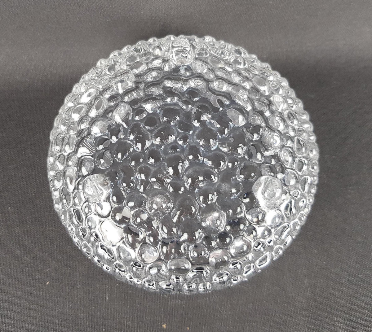 Vintage IITTALA Transparant Glass Bowl "Ultima Thule" Series By Tapio Wirkkala 1960s