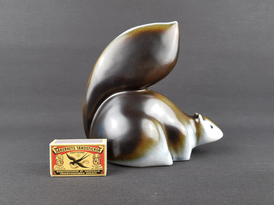 Vintage GOEBEL PORZELLAN Design Squirrel by Ljubisa Misic West German Pottery 1984