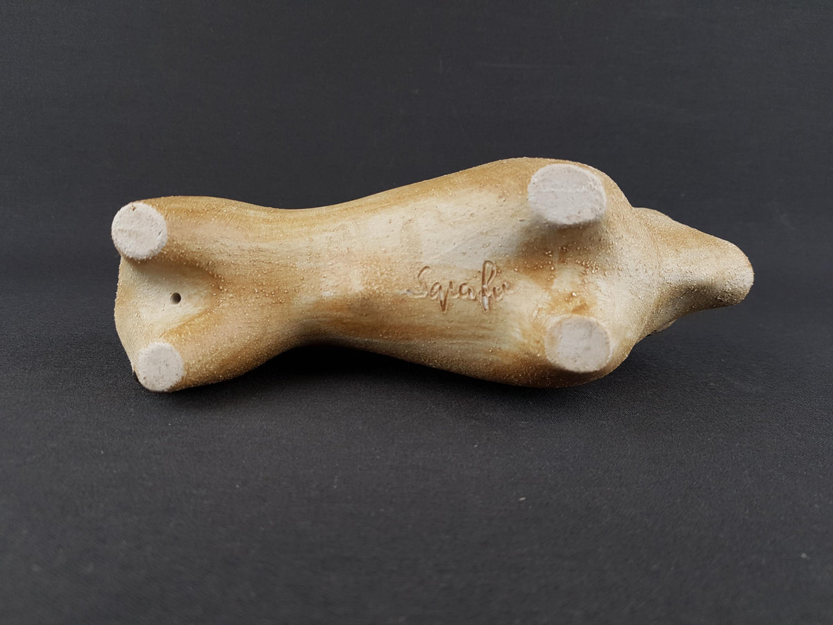 Vintage SGRAFO Bull Steer Taurus Figurine | by Peter Müller | West German Pottery 1970s