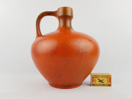 Vintage RUSCHA Keramik "Vulkano" Fat Lava Vase | Mid-Century West German Pottery | 1970s Brutalist Home Decor