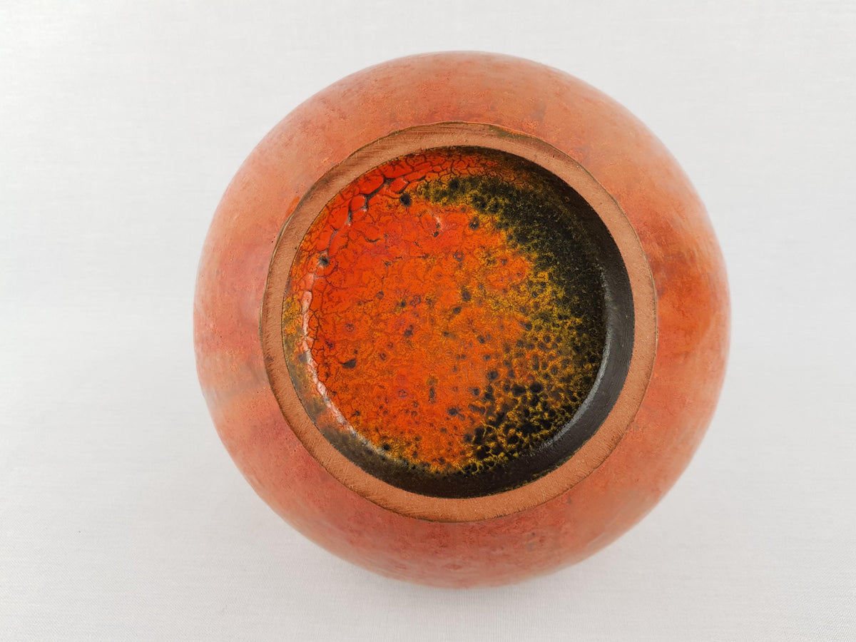 Vintage RUSCHA Keramik "Vulkano" Fat Lava Vase | Mid-Century West German Pottery | 1970s Brutalist Home Decor