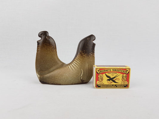 Vintage SEA LION Sjölejon by Lisa Larson from the Noaks Ark Serie of Gustavsberg Studio Pottery Sweden 1979-1983