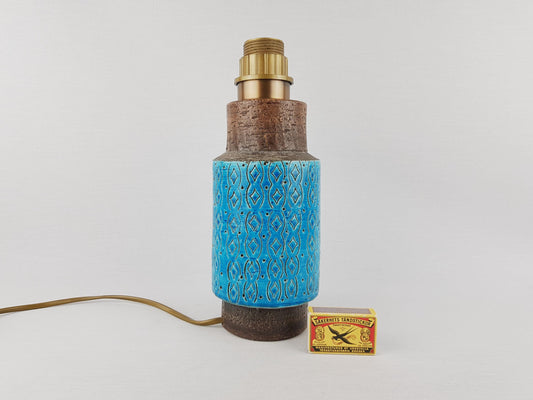 Vintage BITOSSI Table Lamp By Aldo Londi Italian Pottery 1960s 1970s