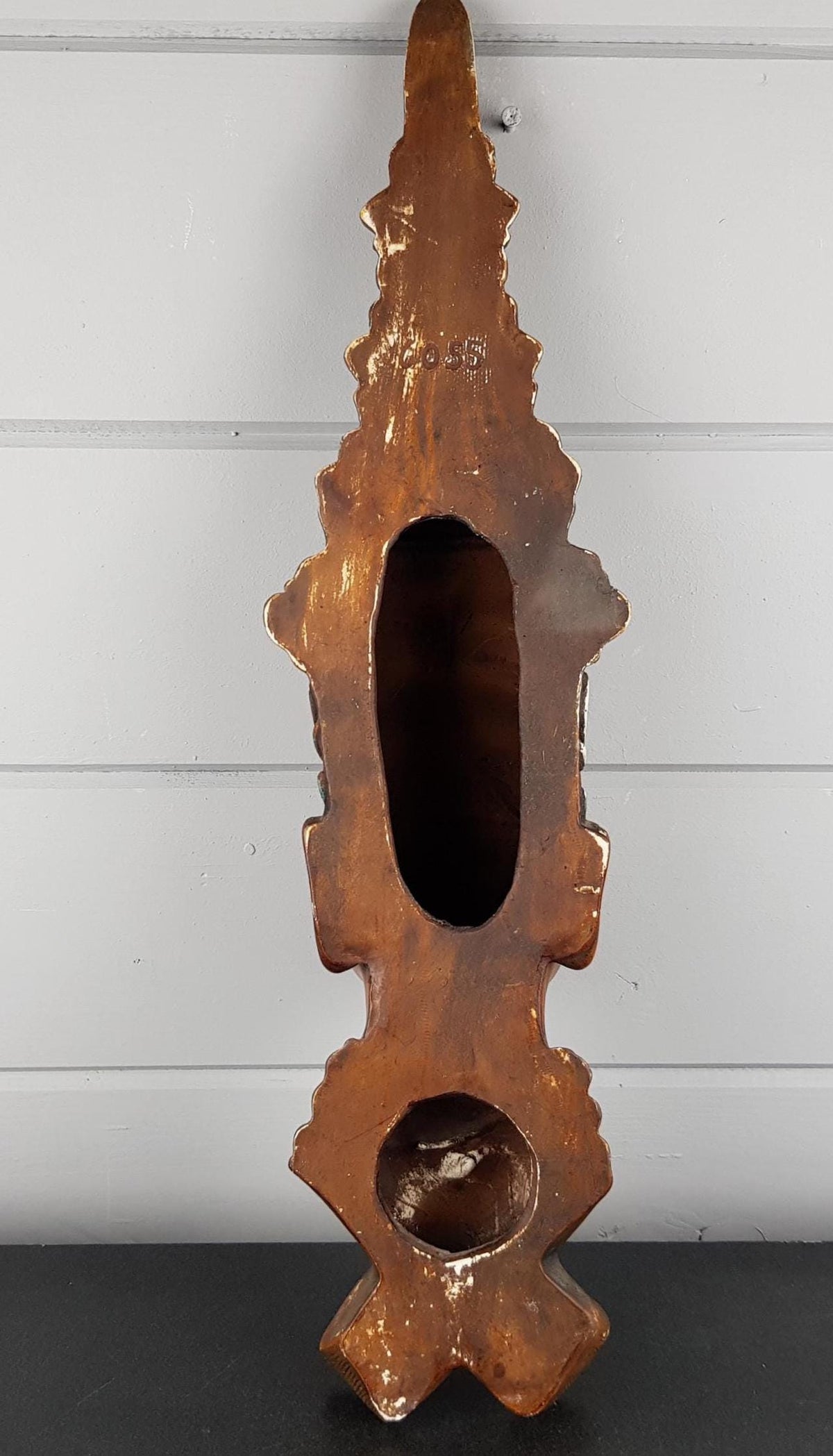 Vintage ACHATIT WERKSTÄTTEN Asian Lady Wall Mask 6055 By Hans Schirmer from West Germany 1950s 1960s
