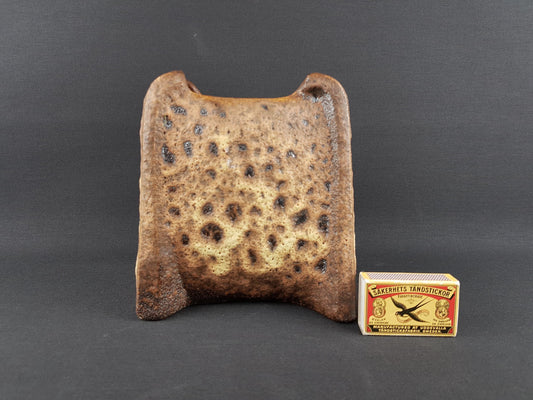 Vintage VEST KERAMIEK Van Woerden Fat Lava Vase with Rubens Glaze E7 Dutch Pottery 1970s