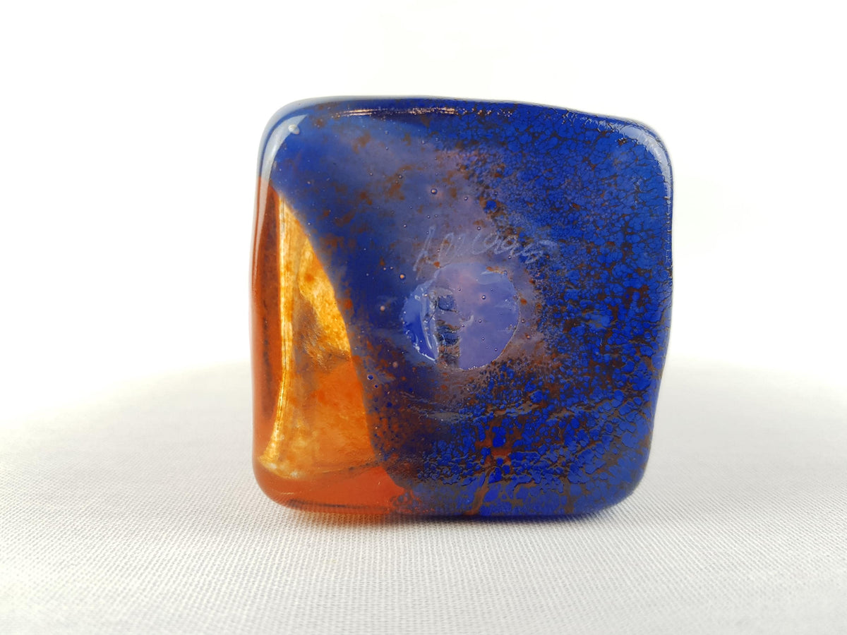 Vintage KOSTA BODA Glass Vase by Leif Langa, Swedish Art Glass