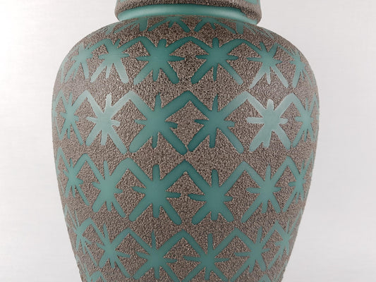 Vintage CERAMANO Vase with RUSTICA Decor form no. 106/1 by Hanns Welling West German Pottery 1960s