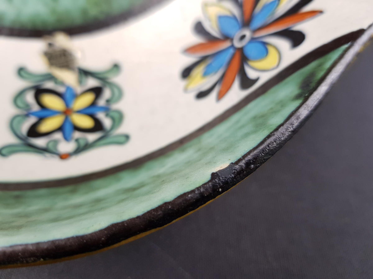 Vintage JASBA KERAMIK Handpainted Bowl "Schiras" Decor 665 20 West German Pottery 1950s