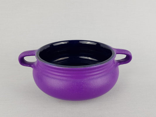 Vintage MAREI KERAMIK Handled Purple Bowl 7202 West German Pottery 1970s