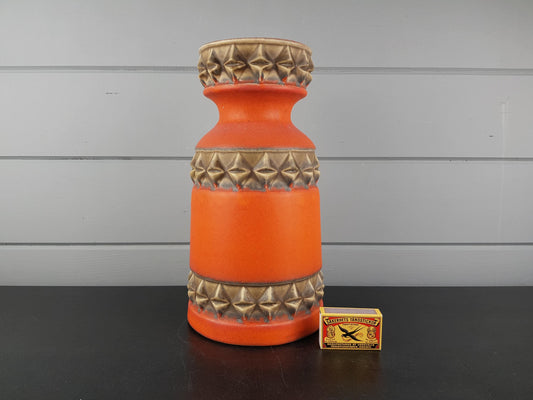 Vintage Übelacker (Ü-Keramik) Orange Vase – Model 1320/30 – West German Pottery – 1970s