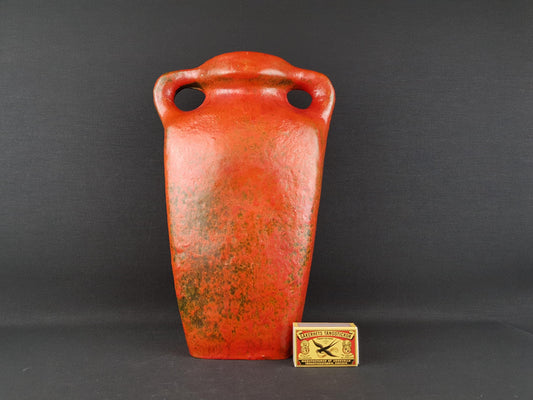 Vintage RUSCHA KERAMIK Vase with VULKANO decor by Kurt Tschorner 66-1 West German Pottery 1960s