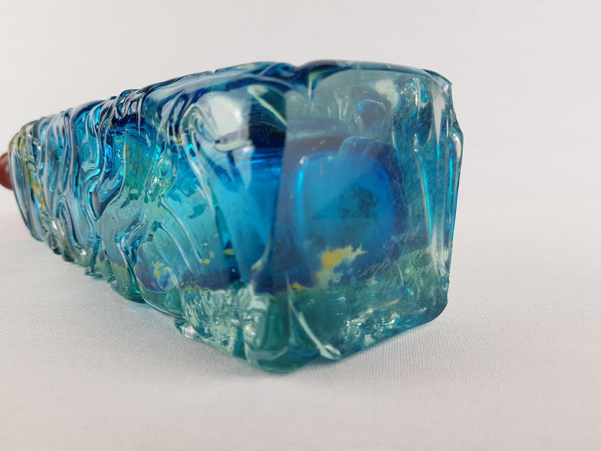 Vintage MDINA Attenuated Glass vase by Michael Harris Malta 1960s 1970s