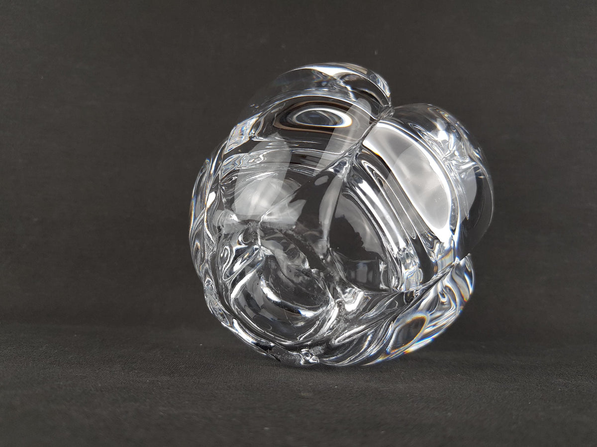 Vintage ROYAL COPENHAGEN Glass Candleholder LOTUS by Torben Jørgensen Denmark 1970s