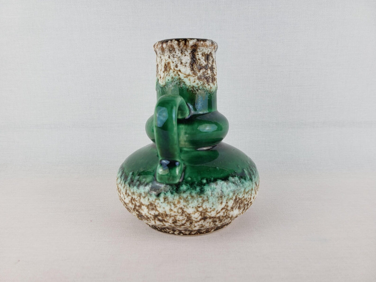 Vintage JOPEKO KERAMIK Green Fat Lava Jug Vase 402-16 West German Pottery 1970s — photo 4