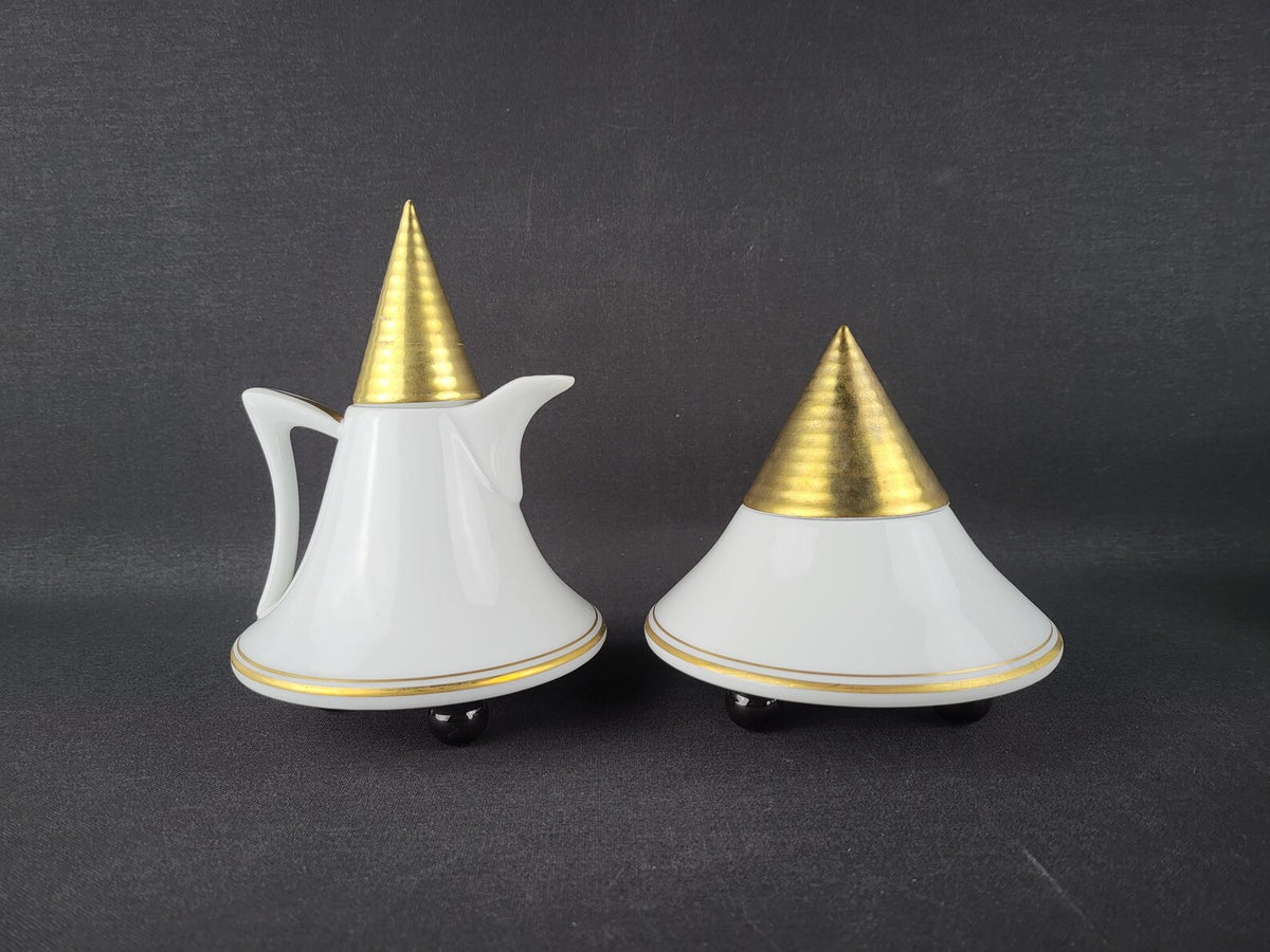 Vintage THUN STUDIO Obelisk Porcelain Coffee Tea Espresso Service Czech Republic 1990s — photo 3