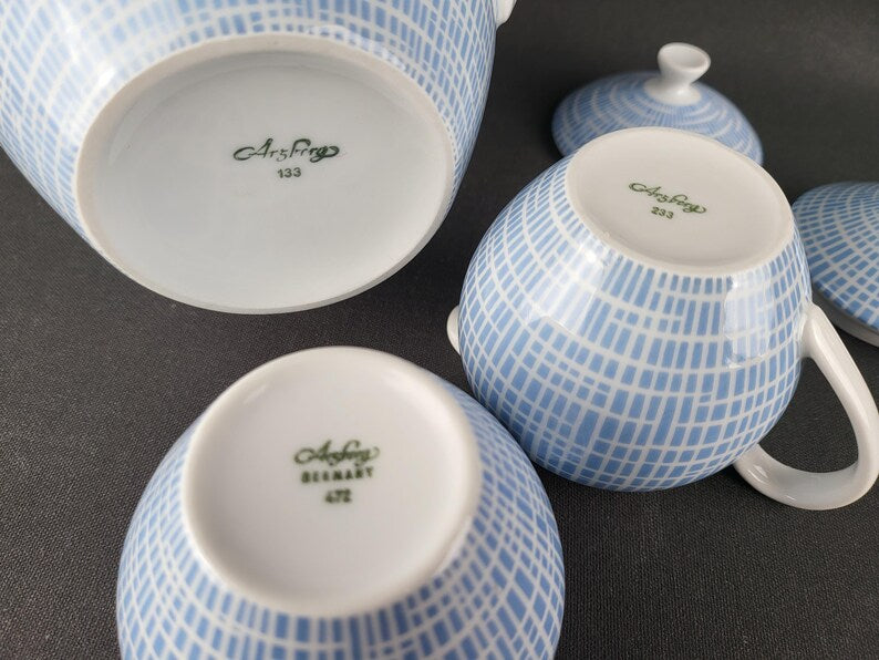 Arzberg Azurblau coffee set photo 6