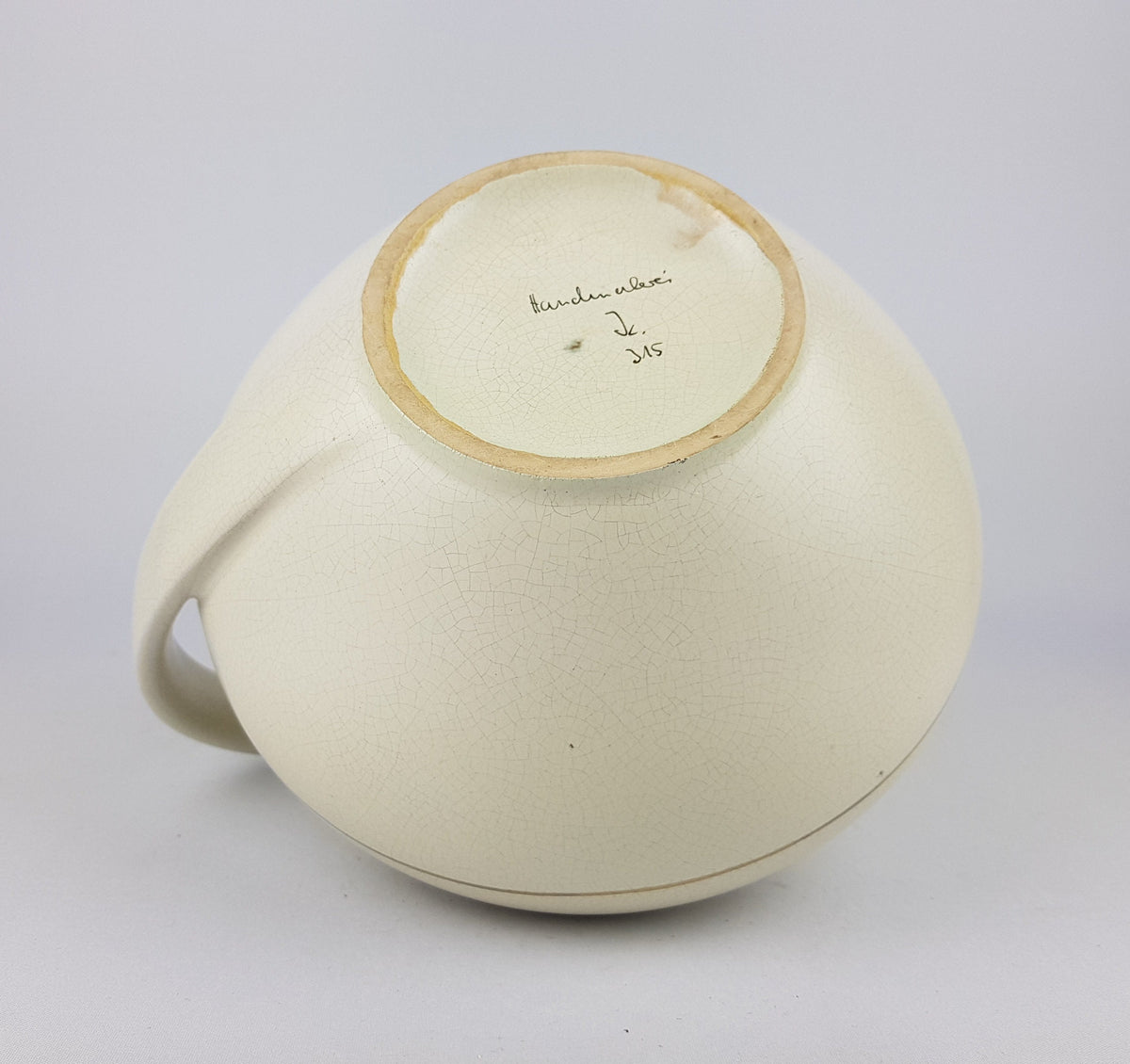 Vintage RUSCHA KERAMIK Vase with gold decor by Erbaso Edel Keramik 1960s