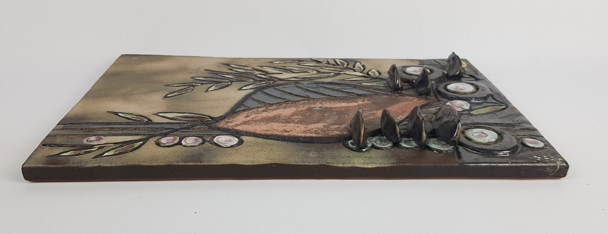 1995 - 2000 Vintage OTTO KERAMIK 3D Wall Plate Fat Lava