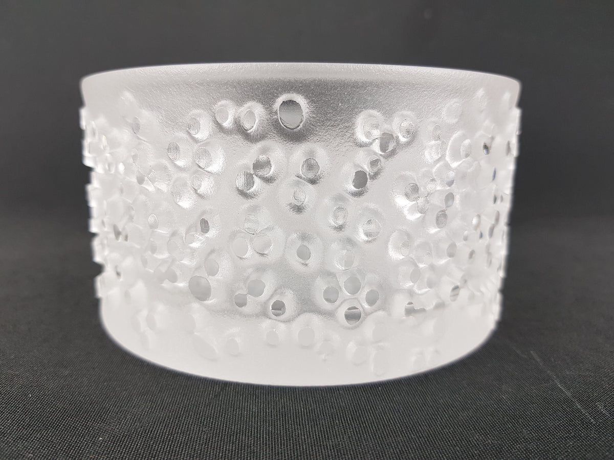 Vintage 1970s PEILL UND PUTZLER Frosted Glass Bowl, West Germany