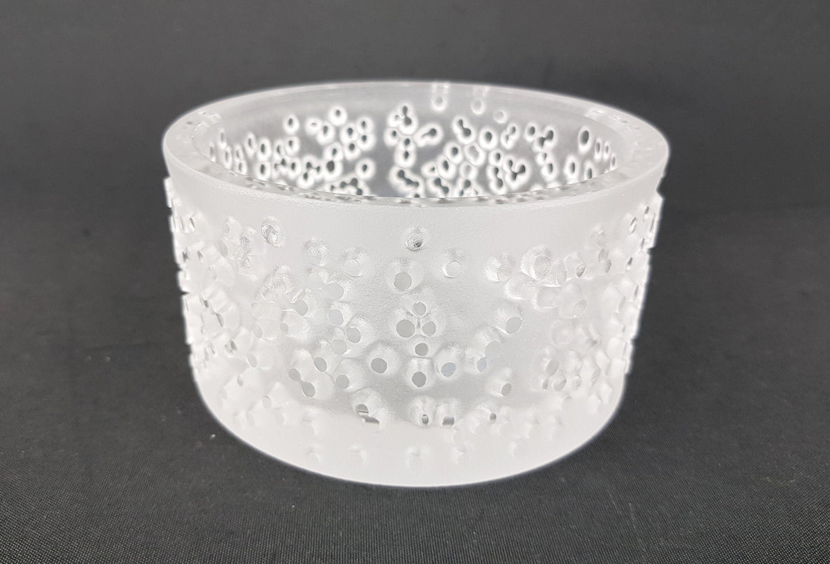 Vintage 1970s PEILL UND PUTZLER Frosted Glass Bowl, West Germany