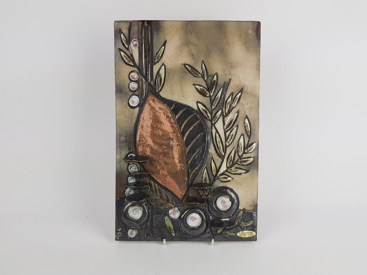 1995 - 2000 Vintage OTTO KERAMIK 3D Wall Plate Fat Lava